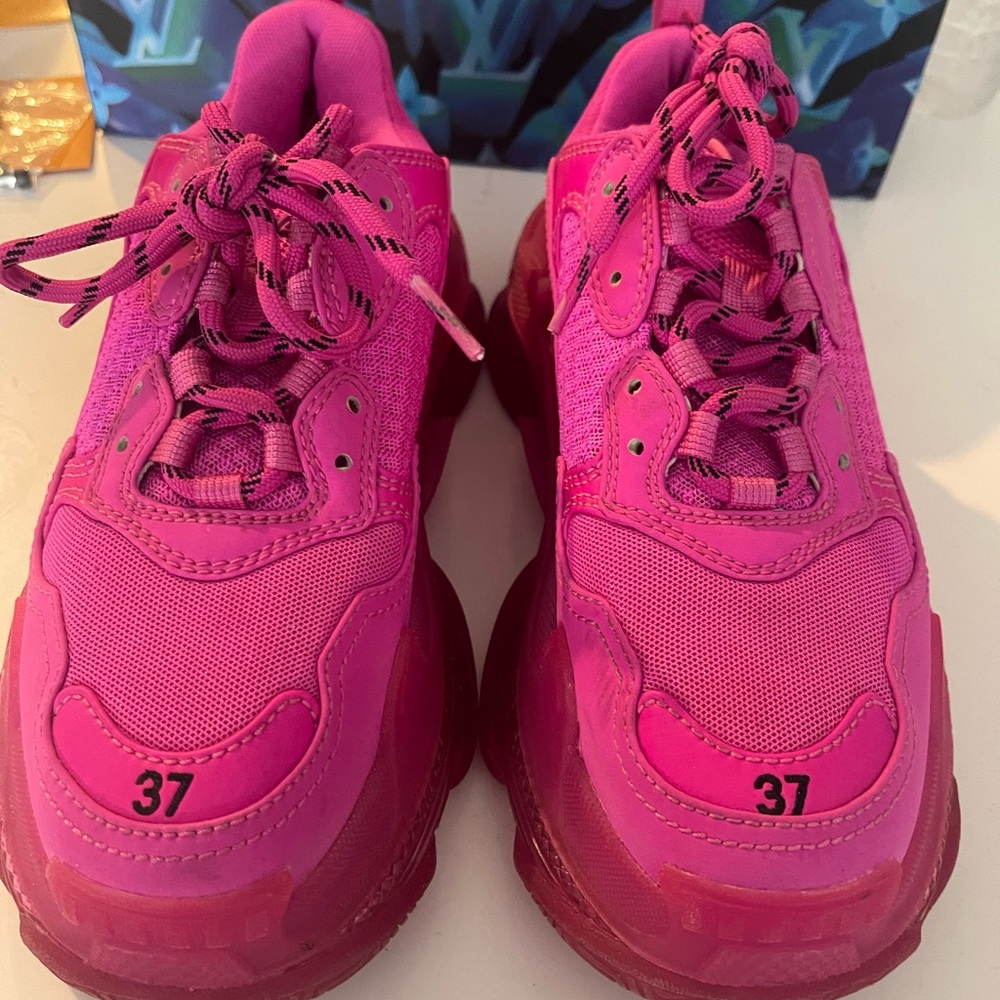 Pink Balenciaga sneakers